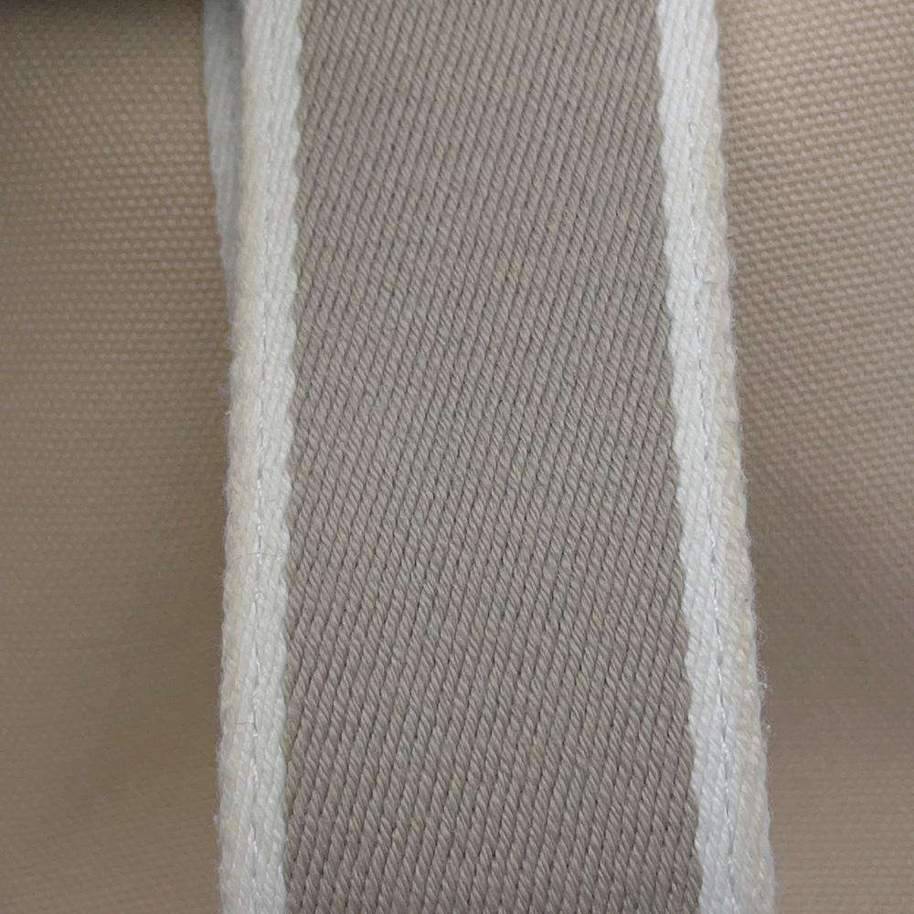 Hermes Brid A Black Pm Canvas Pouch Beige Silver View 5